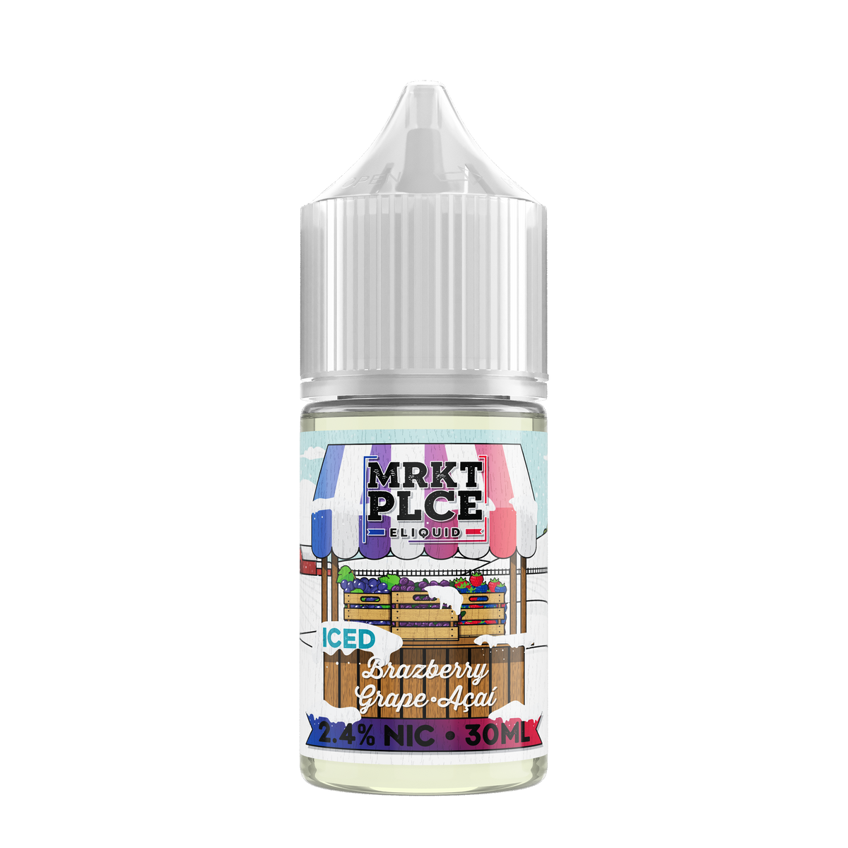 30ML | Iced Grape Acai Brazberry Salts by MRKT PLCE