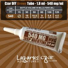 Czar Nicotine Tube Brown 540