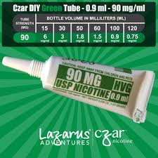 Czar Nicotine Tube Green 90